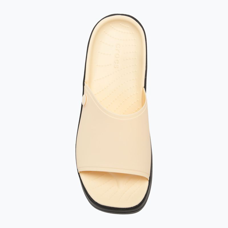 Шльопанці жіночі Crocs Skyline Slide vanilla/black 5