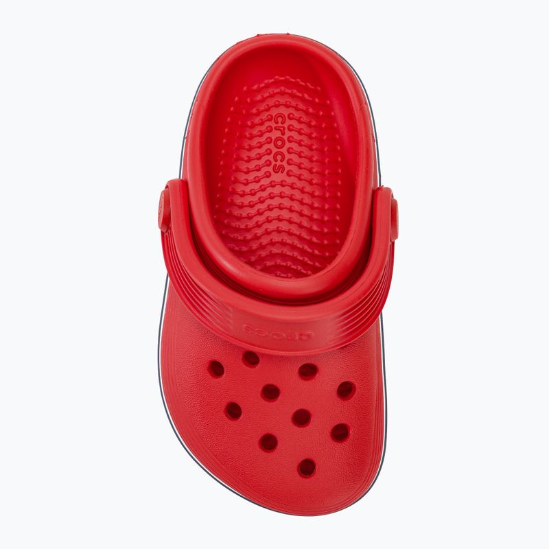 Дитячі шльопанці Crocs Crocband Clog T flame 6