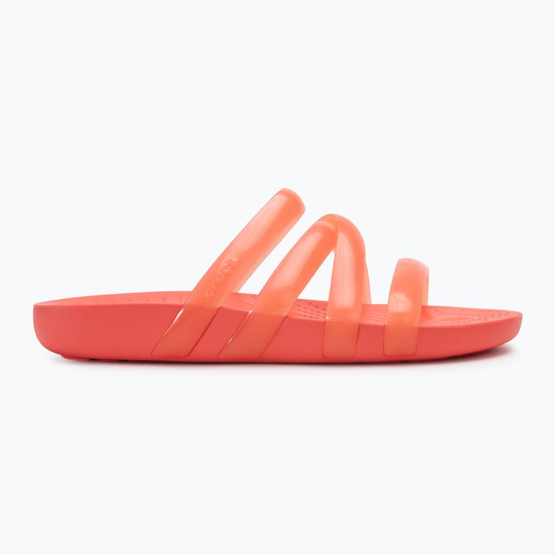 Шльопанці жіночі Crocs Splash Glossy Strappy neon watermelon 2
