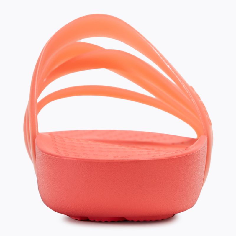 Шльопанці жіночі Crocs Splash Glossy Strappy neon watermelon 6