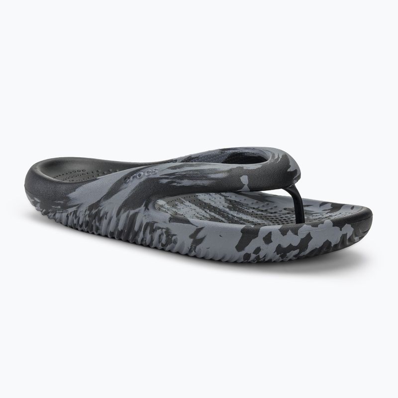 Шльопанці Crocs Mellow Marbled Recovery чорний/вугільний