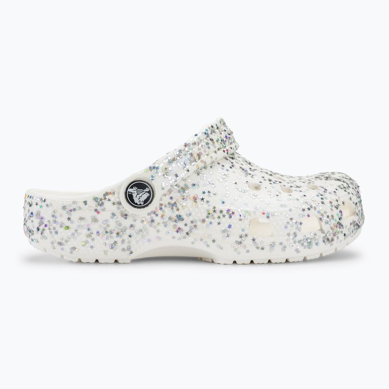 Дитячі шльопанці Crocs Classic Starry Glitter білі 3