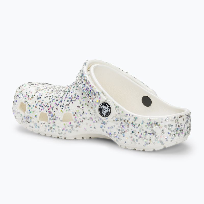 Дитячі шльопанці Crocs Classic Starry Glitter білі 4