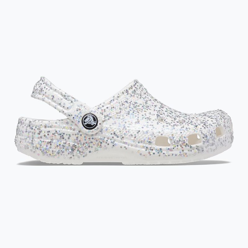 Дитячі шльопанці Crocs Classic Starry Glitter білі 10