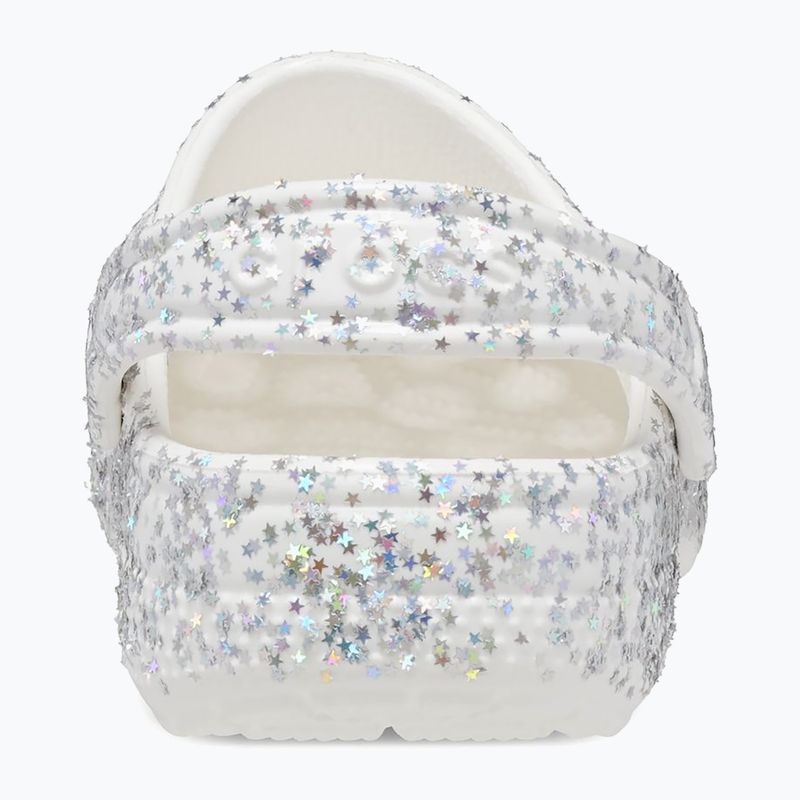 Дитячі шльопанці Crocs Classic Starry Glitter білі 11