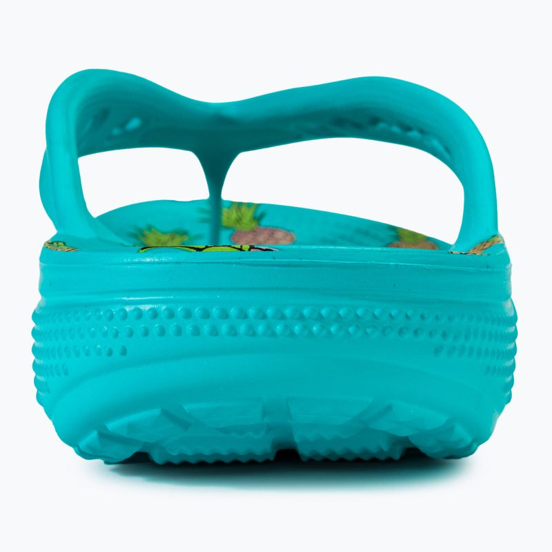 В'єтнамки жіночі Crocs Baya II Graphic Flip digital aqua/multi 6