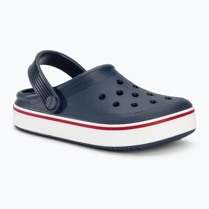 Дитячі шльопанці Crocs Crocband Clean Of Court Clog 208477 темно-синій/перець 2