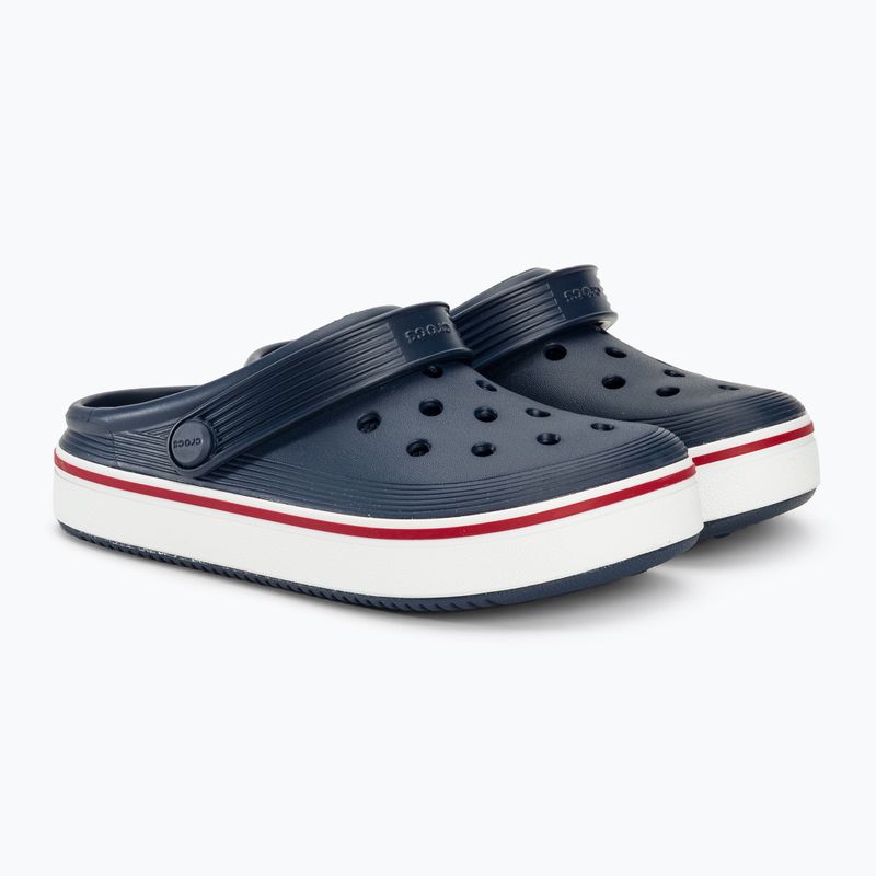 Дитячі шльопанці Crocs Crocband Clean Of Court Clog 208477 темно-синій/перець 5