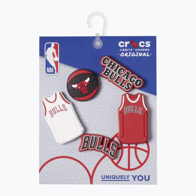 Джібітсі Crocs Jibbitz™ NBA Chicago Bulls 5 шт. 4