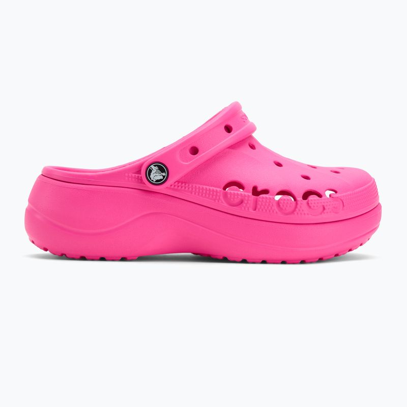 Шльопанці Crocs Baya Platform Clog electric pink 3