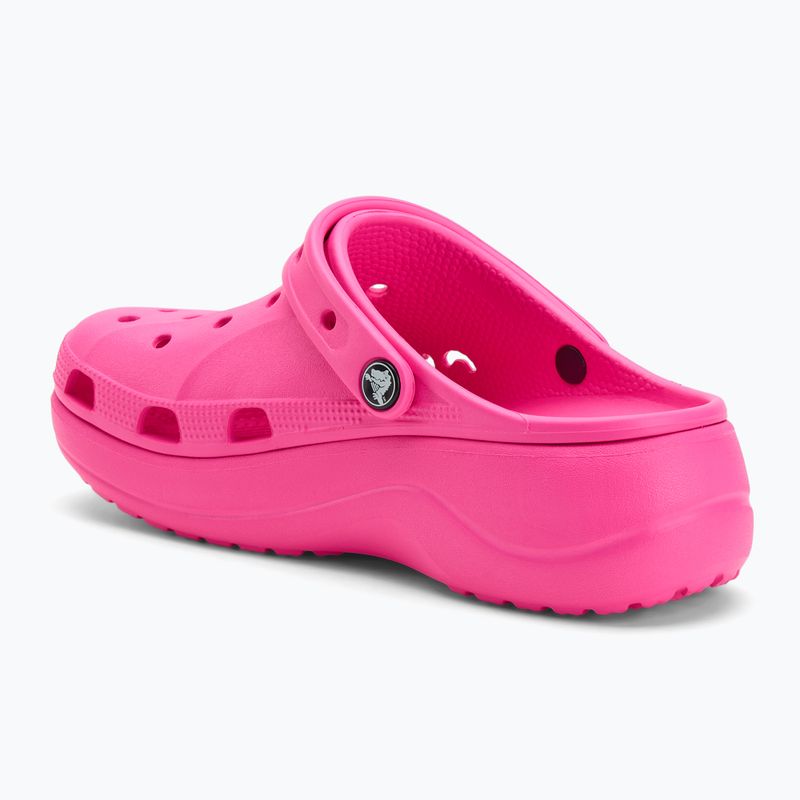 Шльопанці Crocs Baya Platform Clog electric pink 4