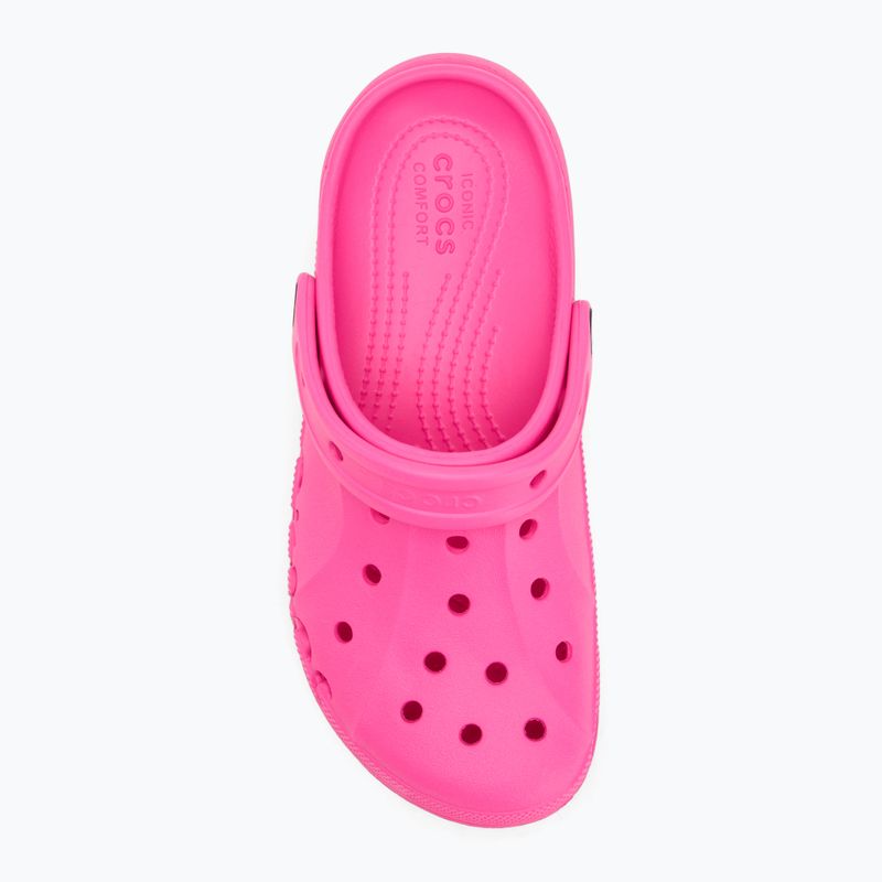 Шльопанці Crocs Baya Platform Clog electric pink 6