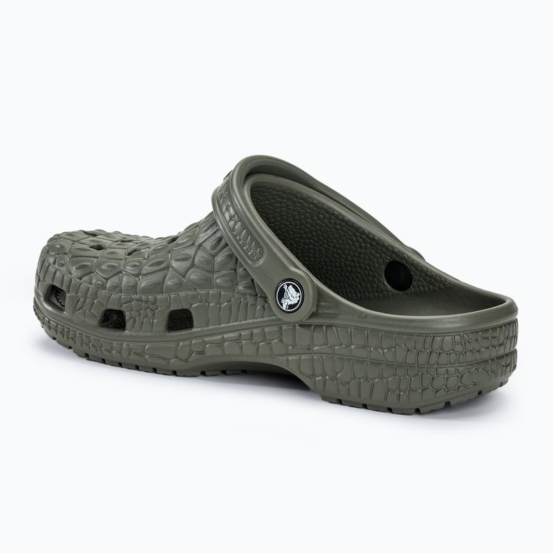 Шльопанці Crocs Classic Crocskin пильно-оливкові 4