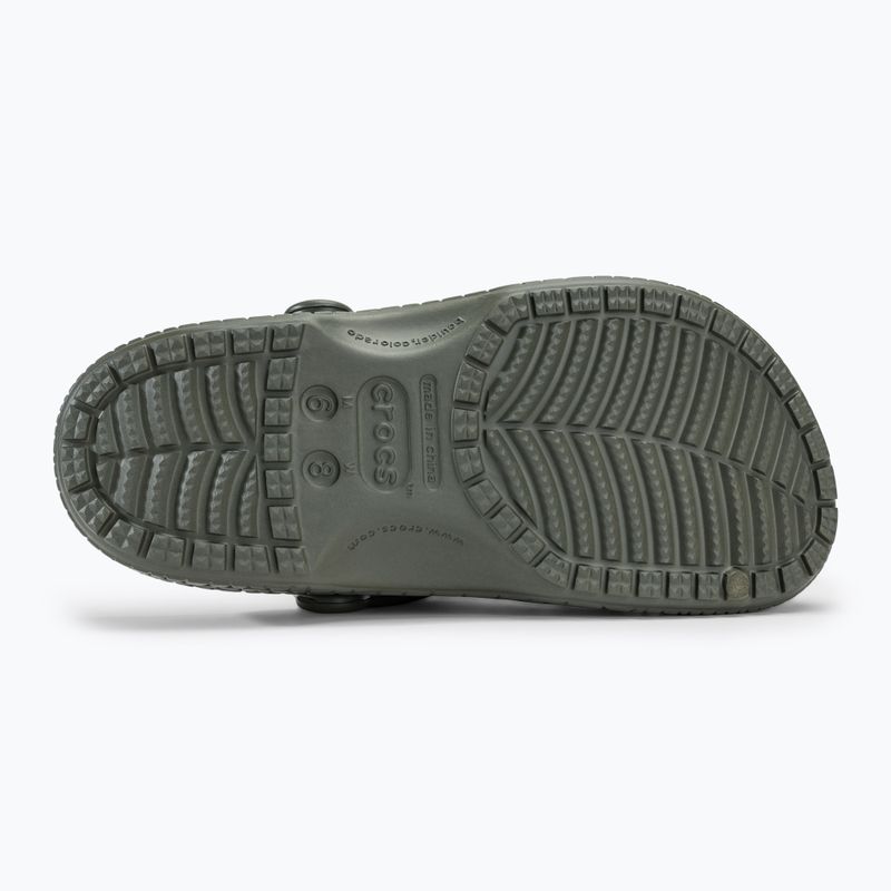 Шльопанці Crocs Classic Crocskin пильно-оливкові 5