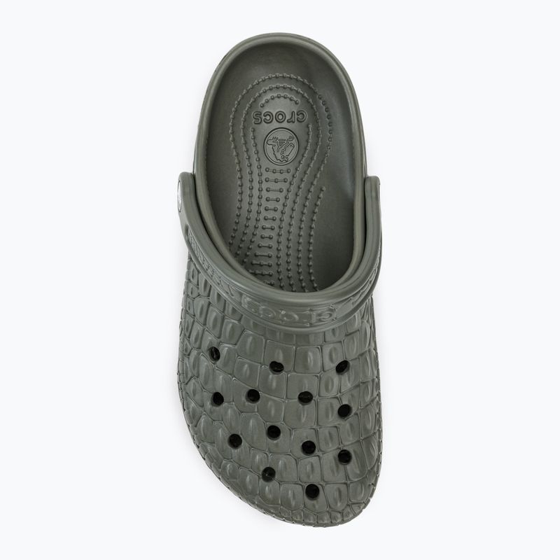 Шльопанці Crocs Classic Crocskin пильно-оливкові 6