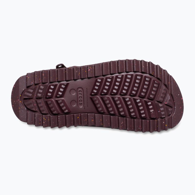 Жіночі снігоступи Crocs Classic Neo Puff Luxe темно-вишневого кольору 12
