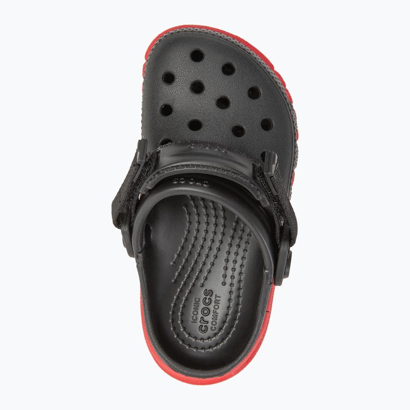 Шльопанці дитячі Crocs Duet Max II Clog Toddler black/varsity red 6