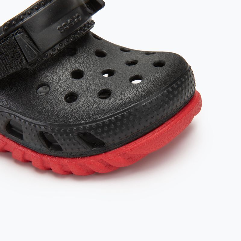 Шльопанці дитячі Crocs Duet Max II Clog Toddler black/varsity red 8