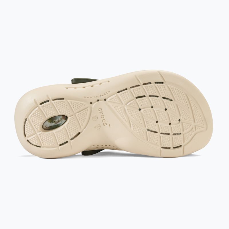 Шльопанці Crocs LiteRide 360 Marbled Clog армійські зелені/мульти 5