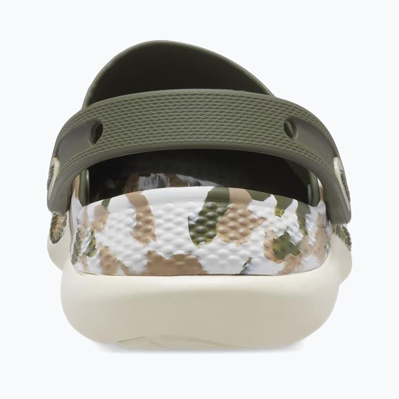 Шльопанці Crocs LiteRide 360 Marbled Clog армійські зелені/мульти 11