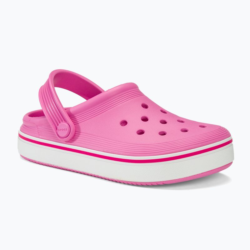 Шльопанці дитячі Crocs Crocband Clean Off Court Clog taffy pink 2