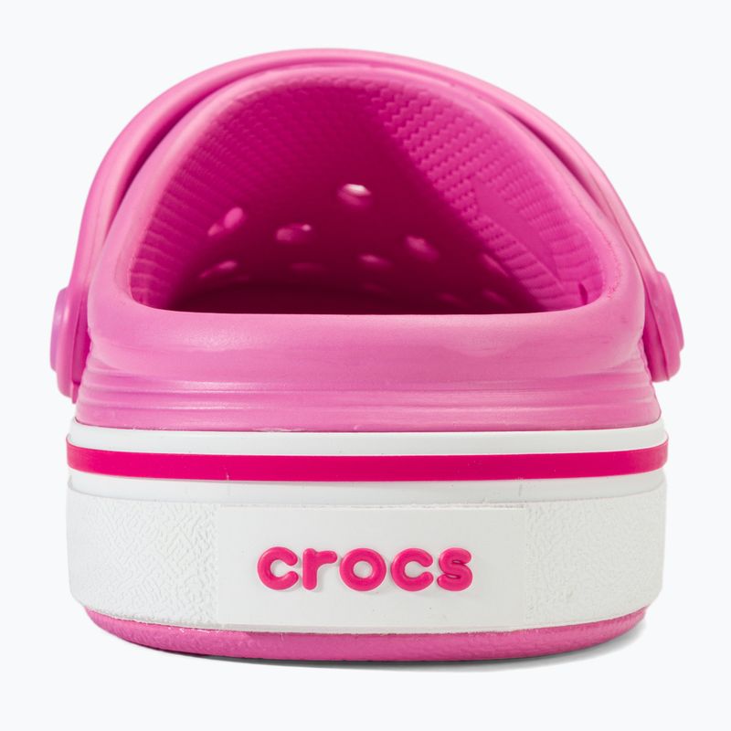 Шльопанці дитячі Crocs Crocband Clean Off Court Clog taffy pink 7