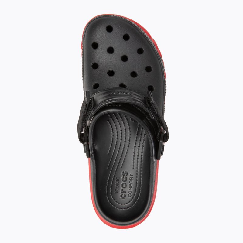 Шльопанці Crocs Duet Max II Clog black/varsity red 6