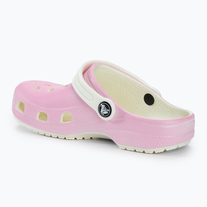 Дитячі шльопанці Crocs Classic Glow in the Dark фламінго 4