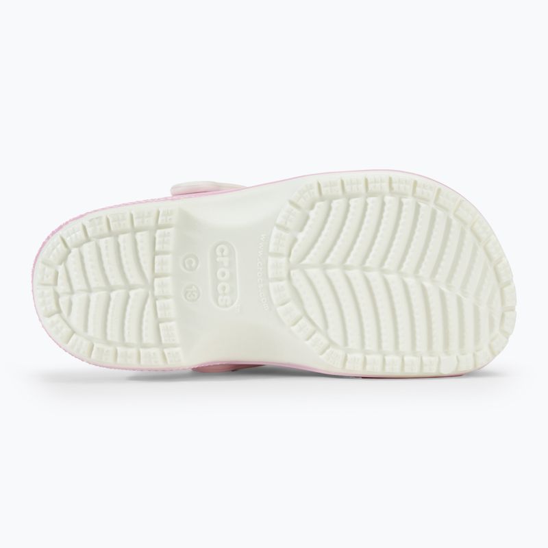 Дитячі шльопанці Crocs Classic Glow in the Dark фламінго 5