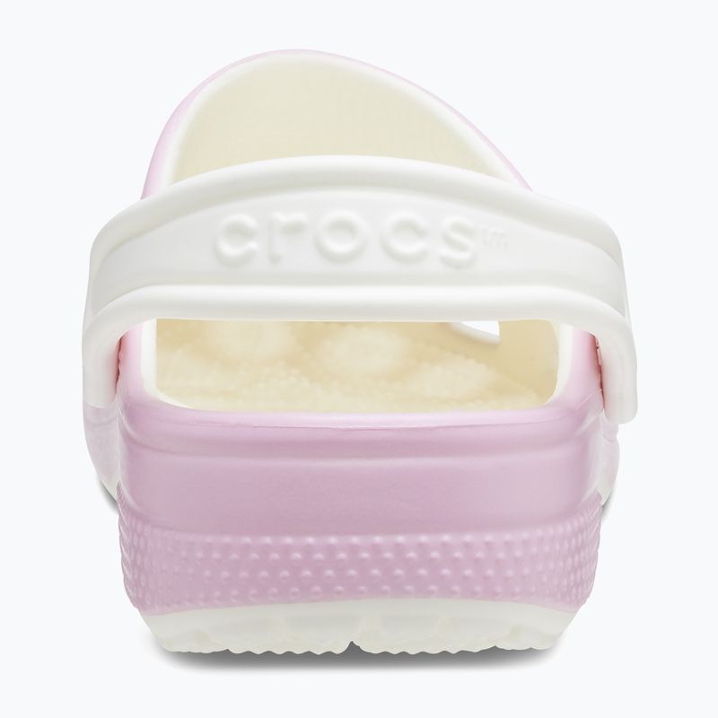 Дитячі шльопанці Crocs Classic Glow in the Dark фламінго 11