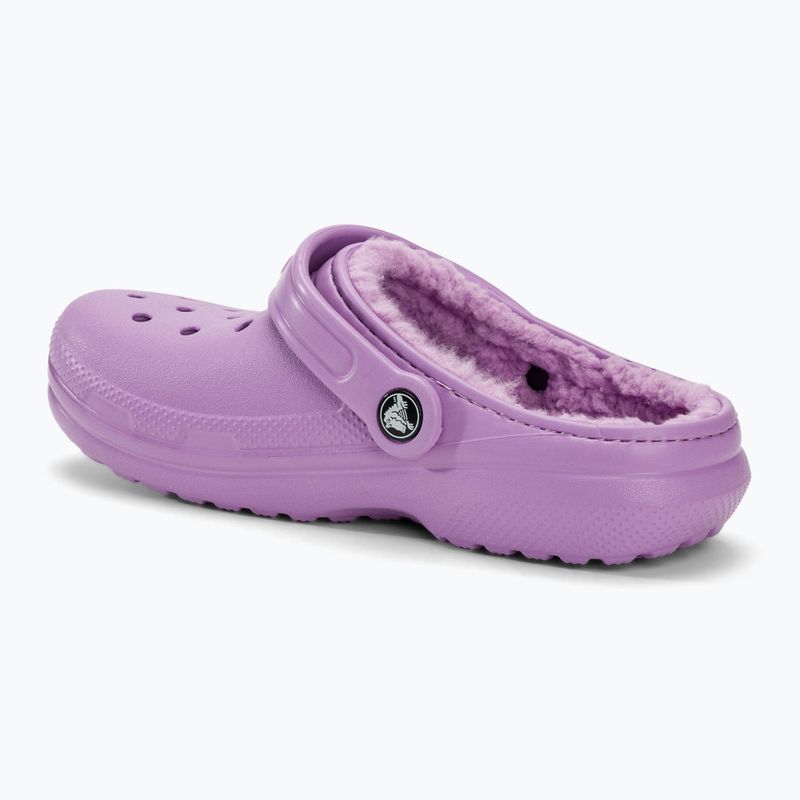 Дитячі шльопанці Crocs Classic Lined orchid 4