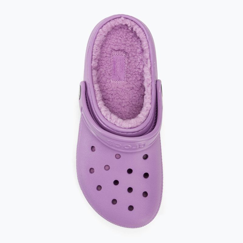 Дитячі шльопанці Crocs Classic Lined orchid 6