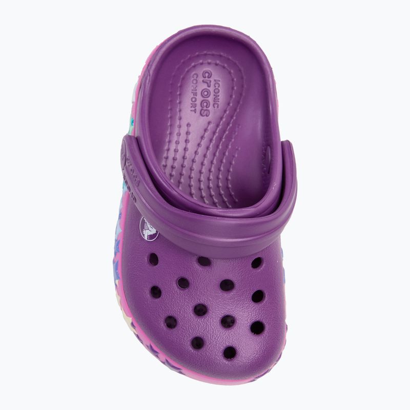 Шльопанці дитячі Crocs Crocband Lights Clog Toddler amethyst 6