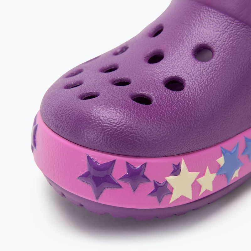 Шльопанці дитячі Crocs Crocband Lights Clog Toddler amethyst 8