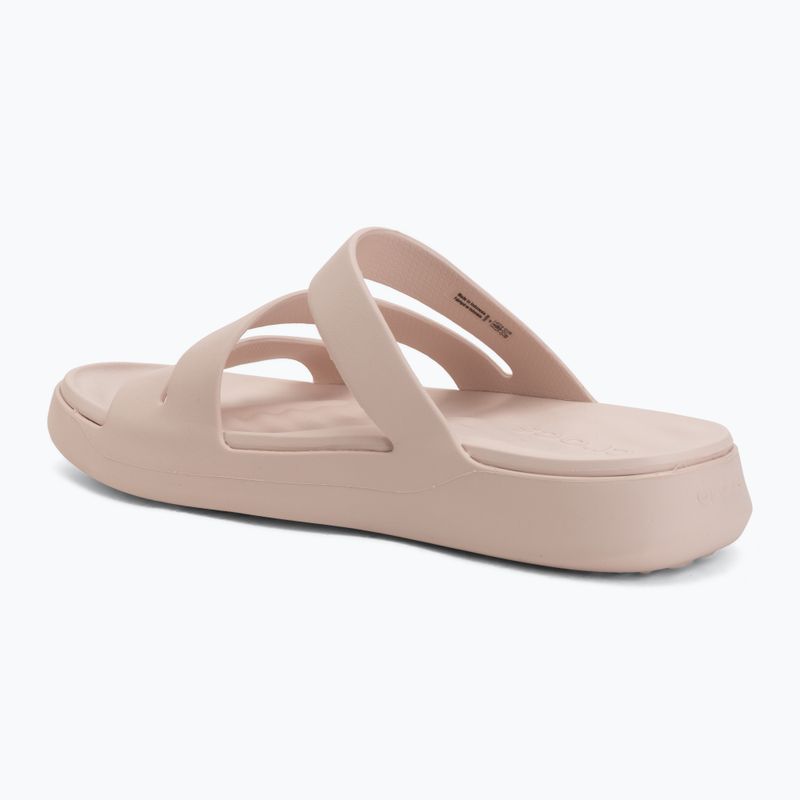 Шльопанці жіночі Crocs Getaway Strappy quartz 3