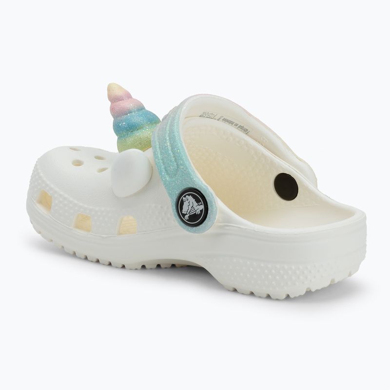 Шльопанці дитячі Crocs Classic IAM Rainbow Unicorn CgT chalk 4