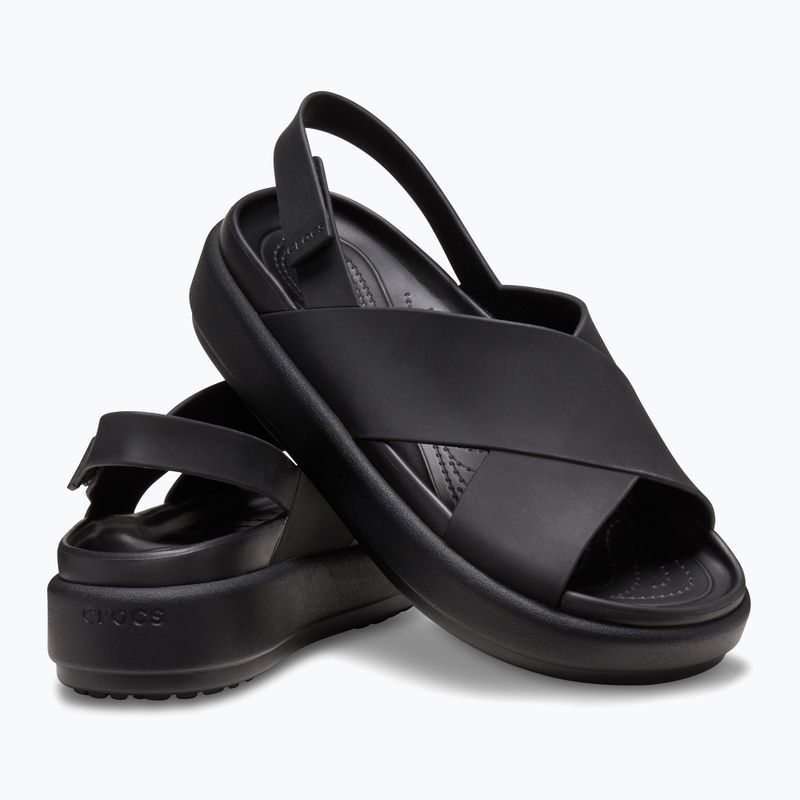Сандалі жіночі Crocs Brooklyn Luxe Cross Strap black 12