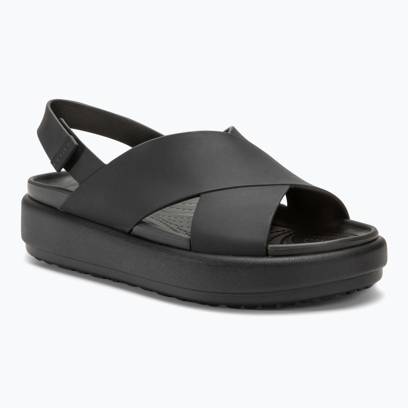 Сандалі жіночі Crocs Brooklyn Luxe Cross Strap black