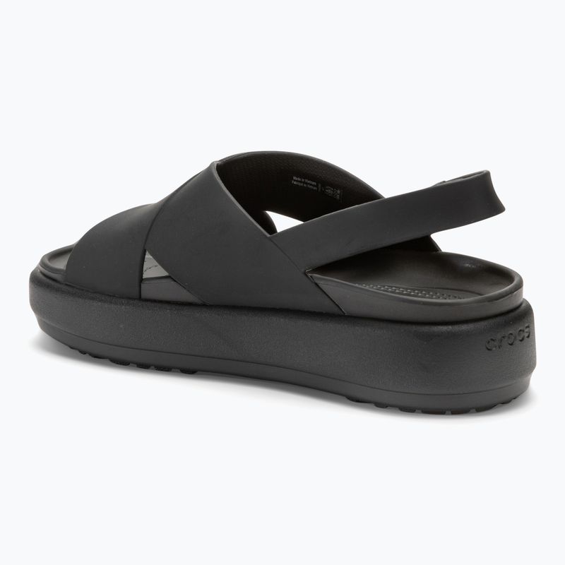 Сандалі жіночі Crocs Brooklyn Luxe Cross Strap black 3