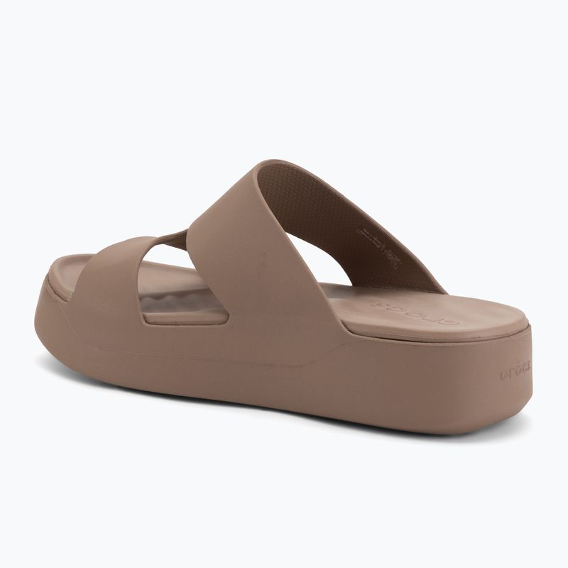 Шльопанці жіночі Crocs Gateway Platform H-Strap latte 3