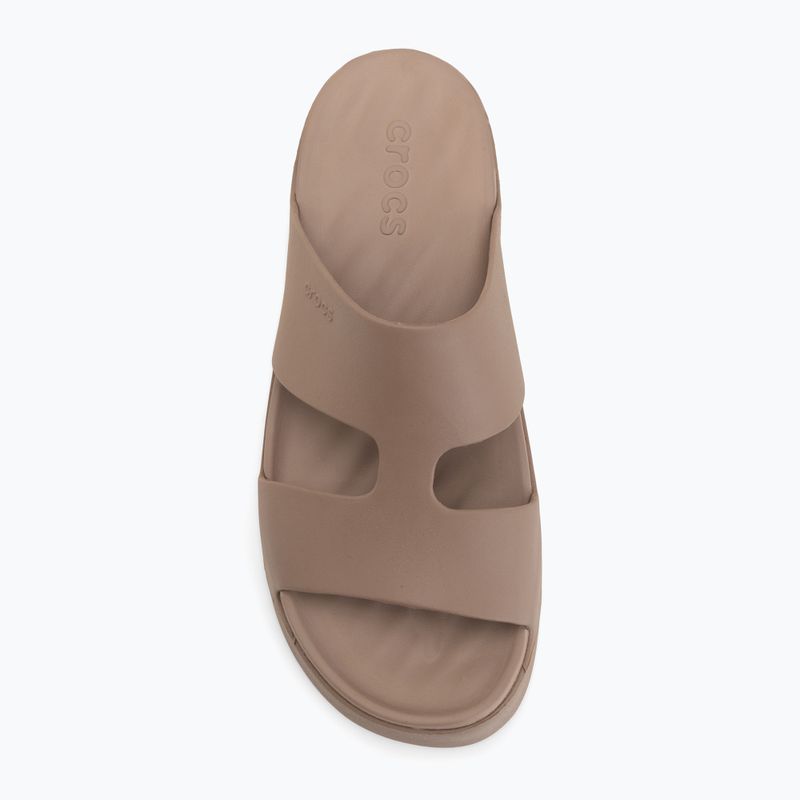 Шльопанці жіночі Crocs Gateway Platform H-Strap latte 5