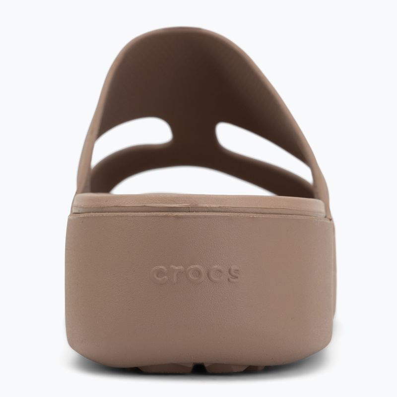 Шльопанці жіночі Crocs Gateway Platform H-Strap latte 6