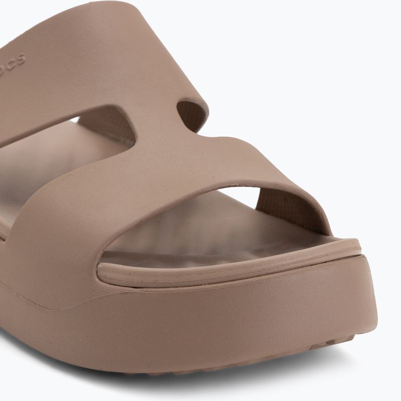 Шльопанці жіночі Crocs Gateway Platform H-Strap latte 7