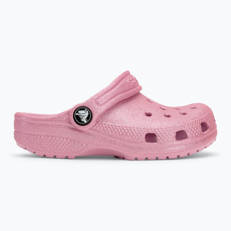 Шльопанці дитячі Crocs Classic Glitter Clog Toddler pink tweed glitter 3