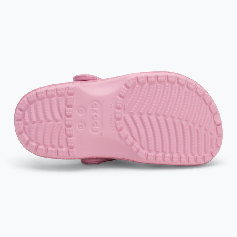 Шльопанці дитячі Crocs Classic Glitter Clog Toddler pink tweed glitter 5