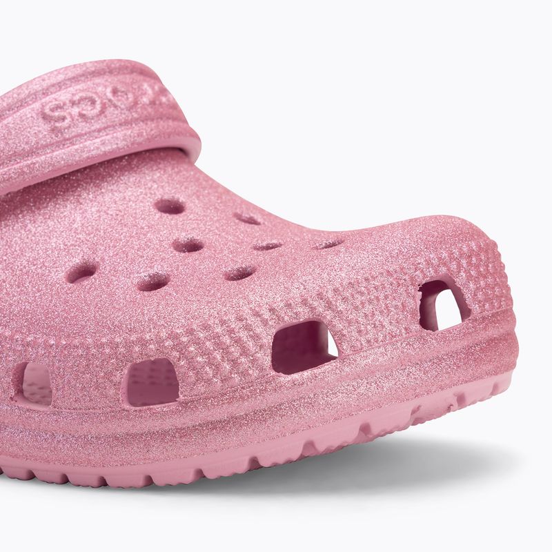 Шльопанці дитячі Crocs Classic Glitter Clog Toddler pink tweed glitter 8