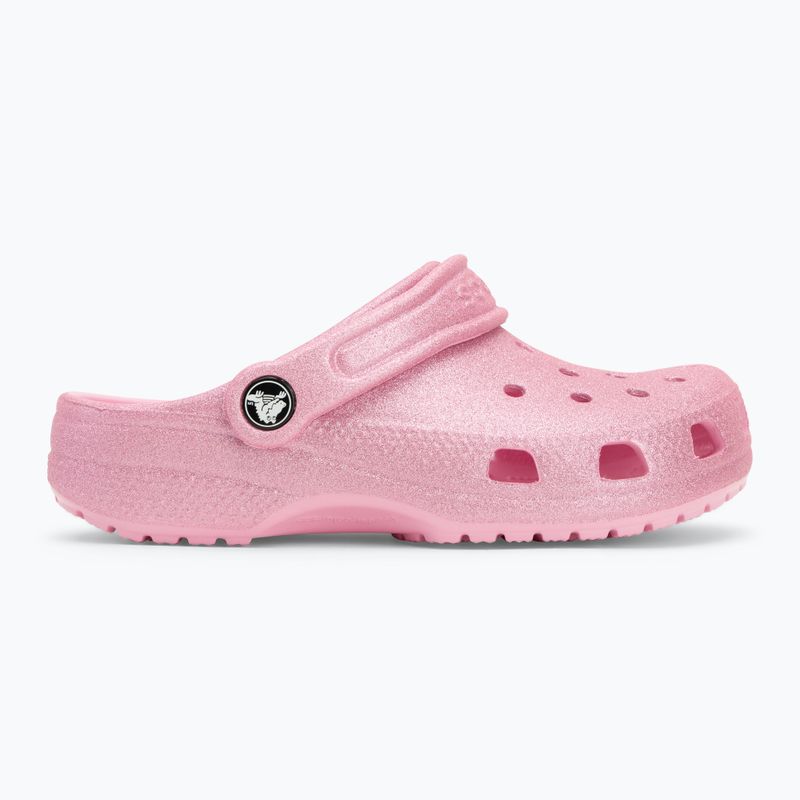 Шльопанці дитячі Crocs Classic Glitter Clog Kids pink tweed glitter 3