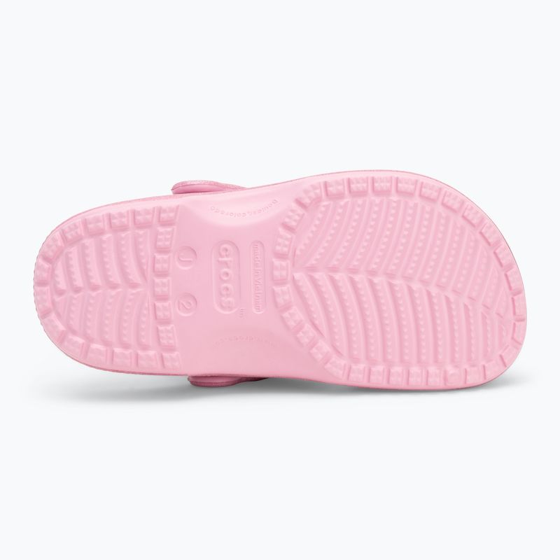 Шльопанці дитячі Crocs Classic Glitter Clog Kids pink tweed glitter 5