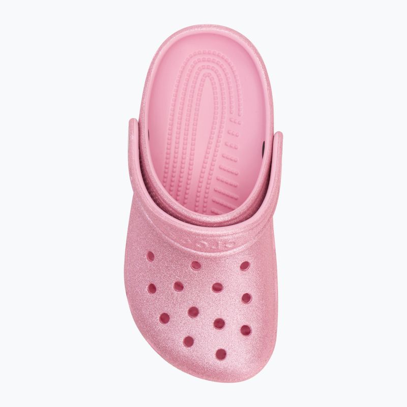 Шльопанці дитячі Crocs Classic Glitter Clog Kids pink tweed glitter 6