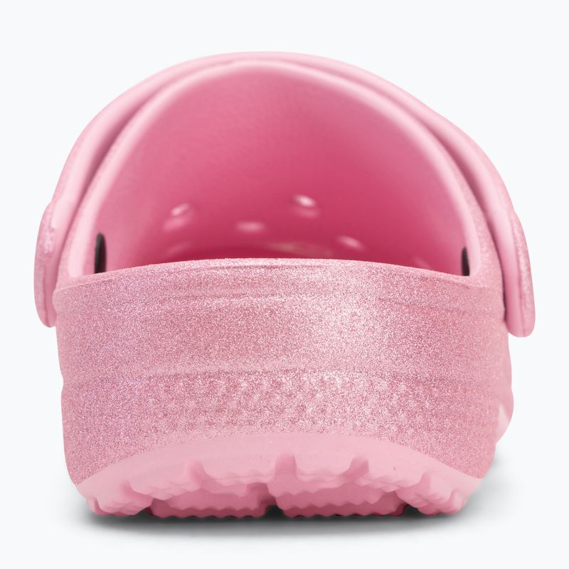 Шльопанці дитячі Crocs Classic Glitter Clog Kids pink tweed glitter 7